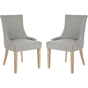 Lester 19" H Dining Chair With Nail Head Trim (Set of 2) - MCR4709 - Safavieh Couture - 1 of 4