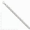 Black Bow Jewelry Mens 8.75mm 14k White Gold Polished Figure 8 Link Bracelet, 8.75 Inch - 2 of 3