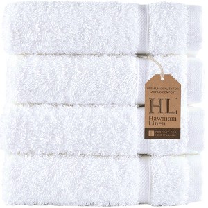 Hawmam Linen Washcloth Linen Set Original Turkish Cotton, Hotel Quality for Maximum Softness & Absorbency Face Towels for Hand, Kitchen & Cleaning - 1 of 4