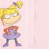 Ladies Nickelodeon 90's Fashion Shirt - Rugrats, Angelica and Chuckie Mesh Baseball Jersey (Light Pink, X-Large) - 3 of 4