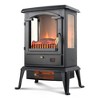 VOLTORB 3-Sided Flame View Infrared Quartz Heater Stove, Free Standing Electric Fireplace for Indoor Use w/Remote & Programmable Timer (4 Pack) - 3 of 4