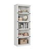 5 Tier Bookcase, Farmhouse Book Shelf with Storage, Tall Book Case Wooden 5 Shelf Bookcase - 2 of 4