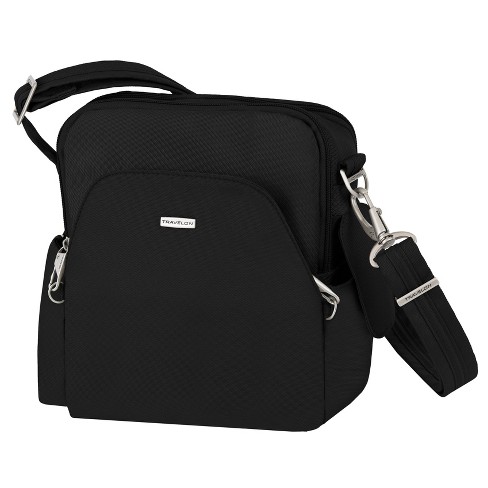 Travelon Anti-Theft Classic Messenger Bag, Black, One Size