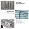 Garbage Bin Shed Stores 3 Trash Cans Metal Outdoor Bin Shed for Garbage Storage, Stainless Galvanized Steel, Bin Shed for Garden Yard Lawn - 2 of 4