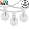 Novelty Lights 25 Feet Heavy Duty Light Strings and Sets with 25 In-Line E12 Sockets, White Wire PVC Stringer, 12" Spacing, End-To-End Connectable - 2 of 4