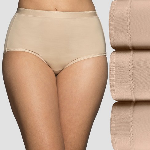 Vanity Fair Women's Comfort Where It Counts No Ride Up Panties, Brief - 3  Pack - Neutral, 7 : : Clothing, Shoes & Accessories