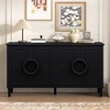 Modern Sideboard Buffet Cabinet, 4-Door Console Storage Cabinet With Round Door Handles, Storage Buffet Furniture - 2 of 4