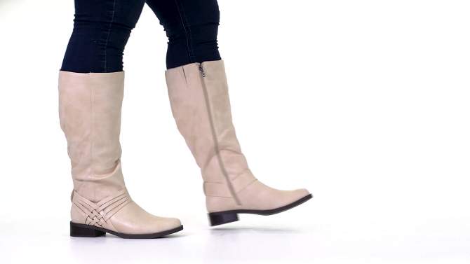 Journee Collection Extra Wide Calf Women's Meg Boot, 2 of 11, play video