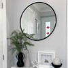 MAYEERTY Metal Framed Round Bathroom Mirror for Wall - 2 of 4