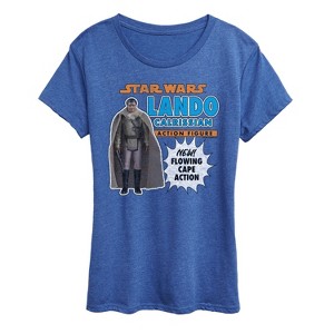 Women's - Star Wars - Lando Action Figure Short Sleeve Graphic T-Shirt - 1 of 4