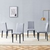 PAGED PU Dining Chairs Comfortable Living Room Chairs Kitchen Chairs with Metal Legs for Living Room, Restaurant - 2 of 4