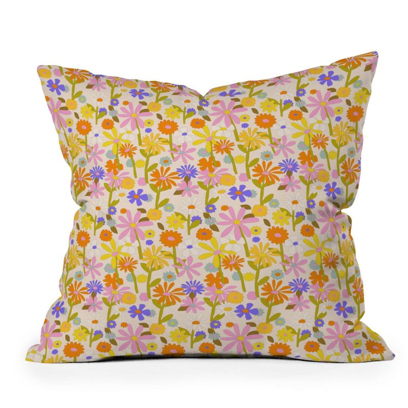 Alja Horvat Flower Power Outdoor Throw Pillow - Deny Designs, 1 of 5