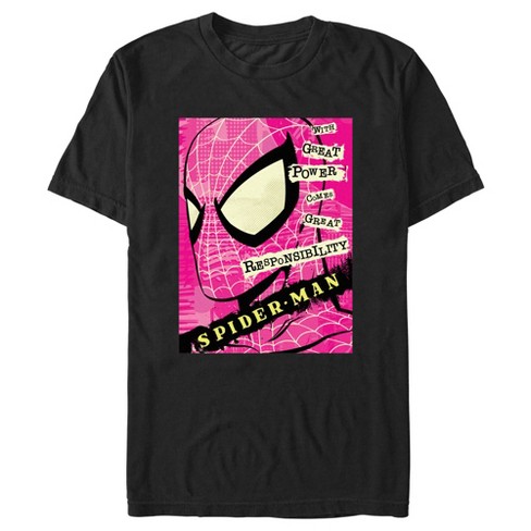 Vintage SPIDERMAN t-shirt With Great-Power comes great offers responsibility