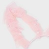 Easter Ruffled with Pearls Bunny Ear Headband - Pink: Fashion Accessory for All Hair Types, Open Closure - 3 of 3