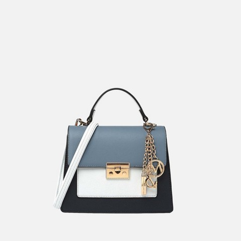 MKF Collection Quinzel Vegan Leather Women’s Shoulder Bag by Mia K- Navy