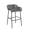 Outdoor Rope Bar Stools Set of 2,UV Resistant Bar Stools with Metal Frame for Patio or Garden,Modern Bar Stools for Alfresco Dining-Koiai - 2 of 4