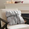 Sapphtopaz 50"x60" Faux Fur Blanket with Basketweave Texture Fluffy Throw Blanket with Warm Comfy Velvet Reverse,Soft Bedding Blanket for Room - 2 of 4
