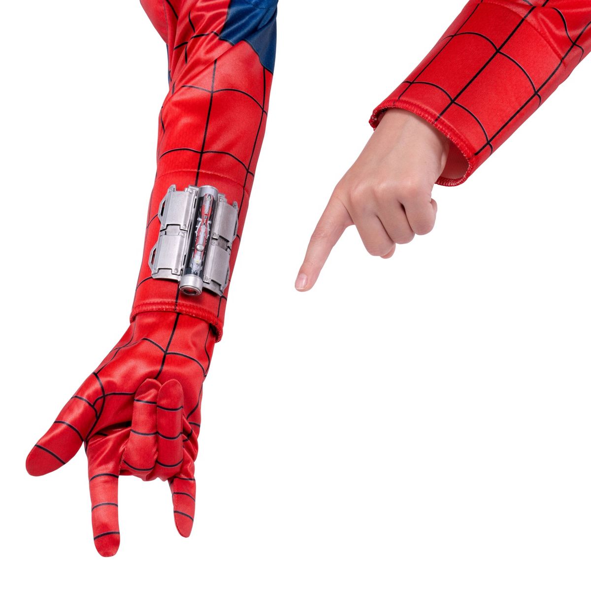 Marvel Kids' Spider-Man Light-Up Web Halloween Costume Jumpsuit - thumbnail 6