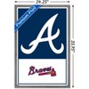 Trends International MLB Atlanta Braves - Logo 22 Framed Wall Poster Prints - 3 of 4