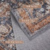 Area Rug for Living Room, Vintage Medallion Rugs, Traditional Washable Rugs for Bedroom, Non-Slip Stain Resistant Low-Pile - 2 of 3