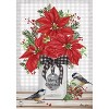 Briarwood Lane Christmas Garden Flag 12x18 For Outdoor Poinsettia Jar For Christmas Garden Flag Flags For Outside - 3 of 4