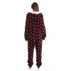 Just Love Womens One Piece Winter Holiday Adult Bodysuit Faux Shearling Lined Hoody Xmas Pajamas - 4 of 4