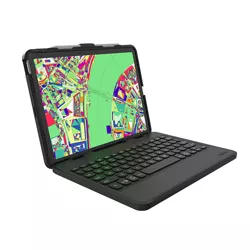 Zagg Rugged Book Wireless Keyboard & Detachable Case for Apple iPad Air 10.9, Black