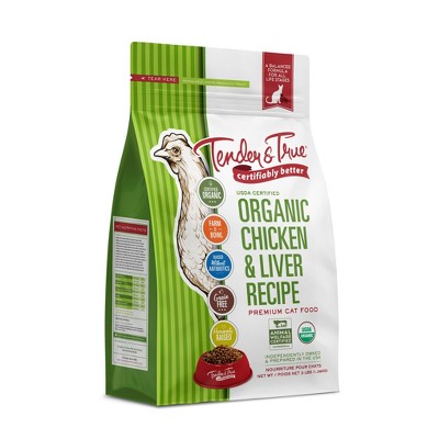 Tender & True Organic Chicken and Liver Recipe Dry Cat Food