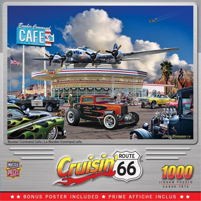 MasterPieces Inc Cruisin Route 66 Bomber Command Café 1000 Piece Jigsaw Puzzle