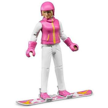 Bruder bWorld Snowboarder Woman with Accessories