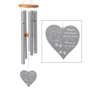 Woodstock Wind Chimes Signature Collection  Chimes of Remembrance  26''  Silver Wind Chime - 1 of 4