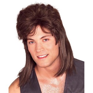 Rubies Brown Mullet Wig For Men - 1 of 1