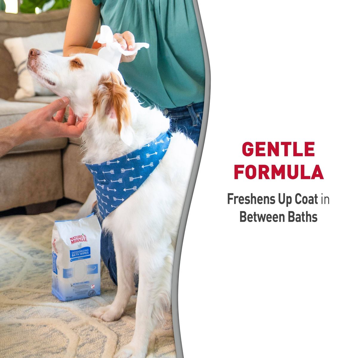 Nature's Miracle Sunkissed Breeze Deodorizing Bath Dog Wipes - 100ct - thumbnail 7