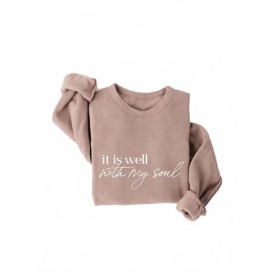 Women's Wo's It Is Well Sweatshirt - OAT COLLECTIVE