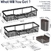 RUMSEM Wall Shelf for Inside Shower Storage with Soap Dish - 2 of 4