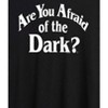 Women's - Are You Afraid of the Dark - White Logo Oversized Graphic T-Shirt - 2 of 4