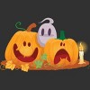 Men's Design By Humans Halloween Cartoon Pumpkins And Ghost By VectorVillain T-Shirt - 2 of 4