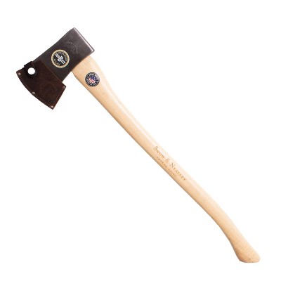 Snow & Nealley Single Bit Axe, Light Versatile Utility Axe and Leather Belt Sheath, Amish Made, 2.25lb Single Bit Axe