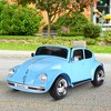 Aosom Licensed Volkswagen Beetle Electric Kids Ride-On Car 6V Battery Powered Toy with Remote Control Music Horn Lights MP3 for 3-6 Years - 2 of 4