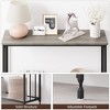 41.3 Inch Narrow Console Table - Industrial Entryway Desk with Storage, 2 Tier Thin Sofa Table for Living Room - 4 of 4
