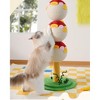 Cute Puffer Fish-Shaped Cat Climbing Frame, Three-tier climbing tower Indoor Cat Scratching Post Climbing Frame with Vertical Claw Interactive Cat Toy - 3 of 4