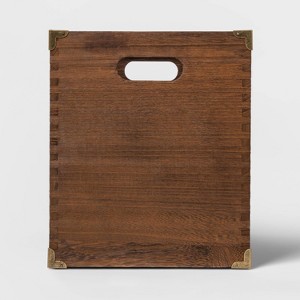 Wood File Holder Brown - Threshold™ - 1 of 4