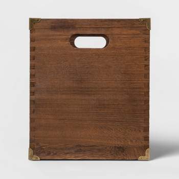 Wood File Holder Brown - Threshold™