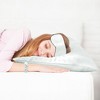 PiccoCasa Machine Washable Satin Zippered Pillowcase with Eye Mask & Scrunchie 2 Pcs - 3 of 4