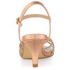 Allegra K Women's Ankle Strap Open Toe Rhinestone Kitten Heel Sandals - 3 of 4