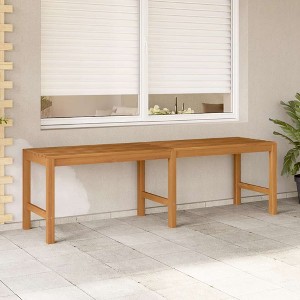 Bench Teak Solid Teak Wood 59.1 in long Durable Garden Bench - 1 of 4