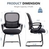 Dsvimoy Task and Office Chair Ergonomic Sled Base with Breathable Cushion for Study, Black, 20"*17"*22" - 3 of 4