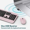 Uncaged Ergonomics KM1 Wireless Keyboard and Mouse Combo Pink - 2 of 4