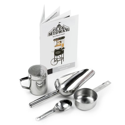 Olde Midway Black Vintage-Style Tabletop Popcorn Machine with 10-Ounce Kettle