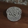 Slickblue Celtic Knotwork Pewter Keepsake Box, Infinity Knot Design, Trinket Holder, 2"x1" - 2 of 3